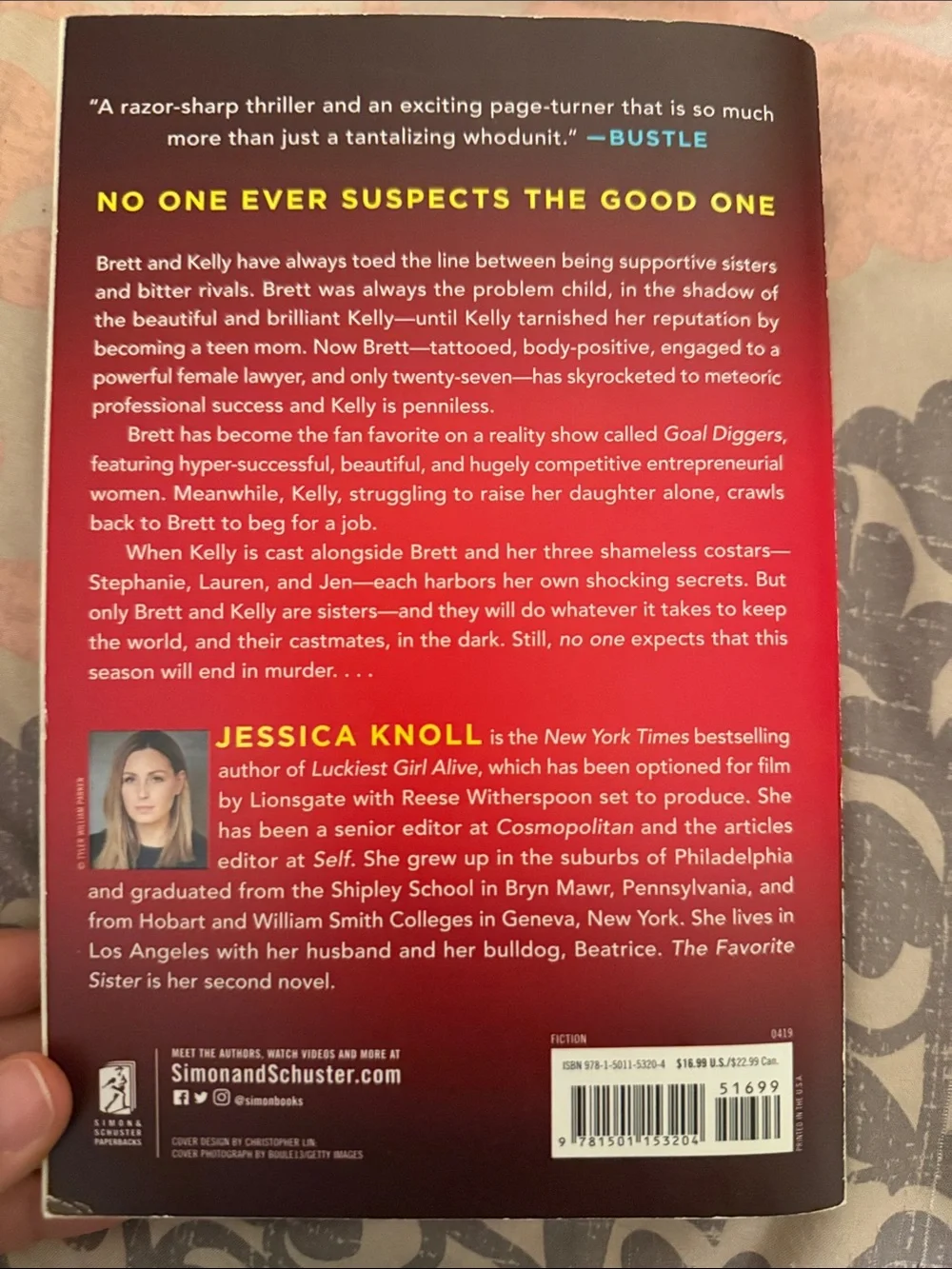 The favorite sister Jessica knoll paperback